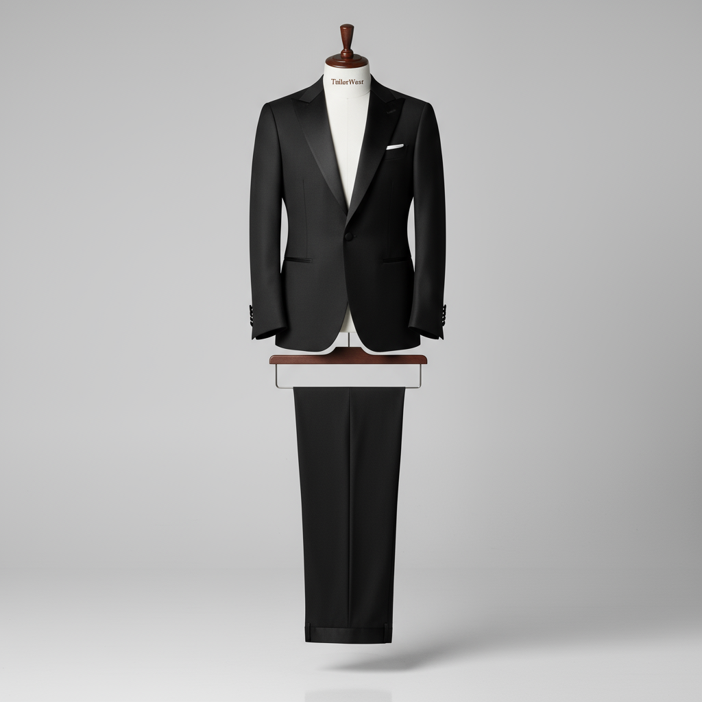tailorwear tuxedo in scabal black cloth
