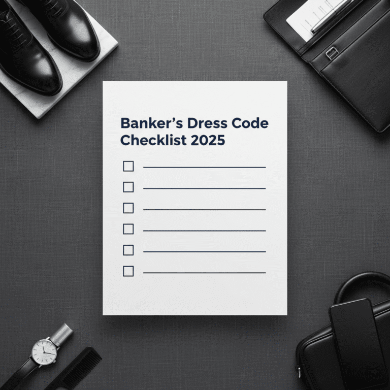 Banker outfit checklist 2025