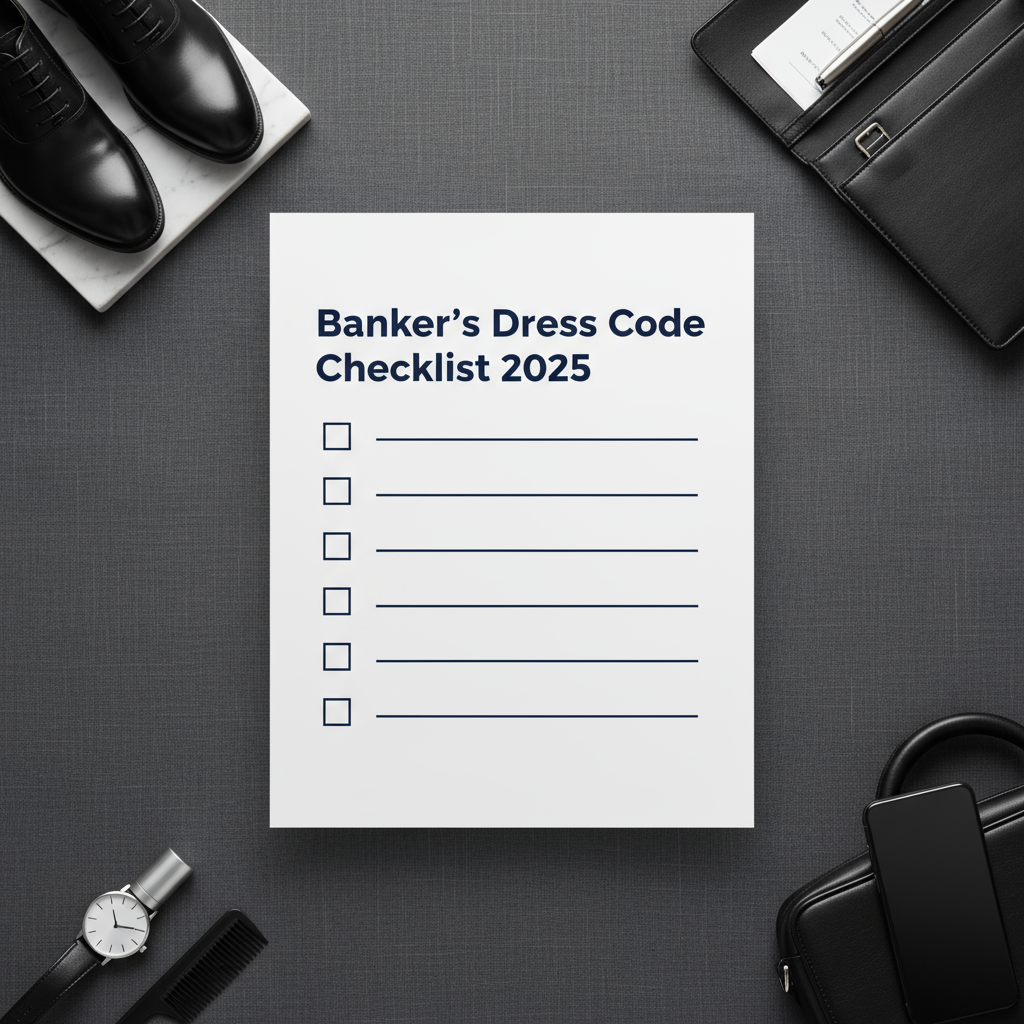 Banker outfit checklist printable 2025