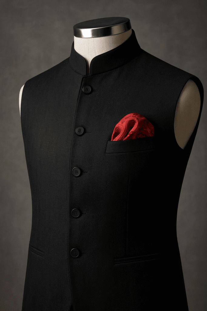 Modi Jacket, Nehru Jacket, Bundi, Indian Waistcoat, this piece has many names and is a very versatile and elegant piece for any event
