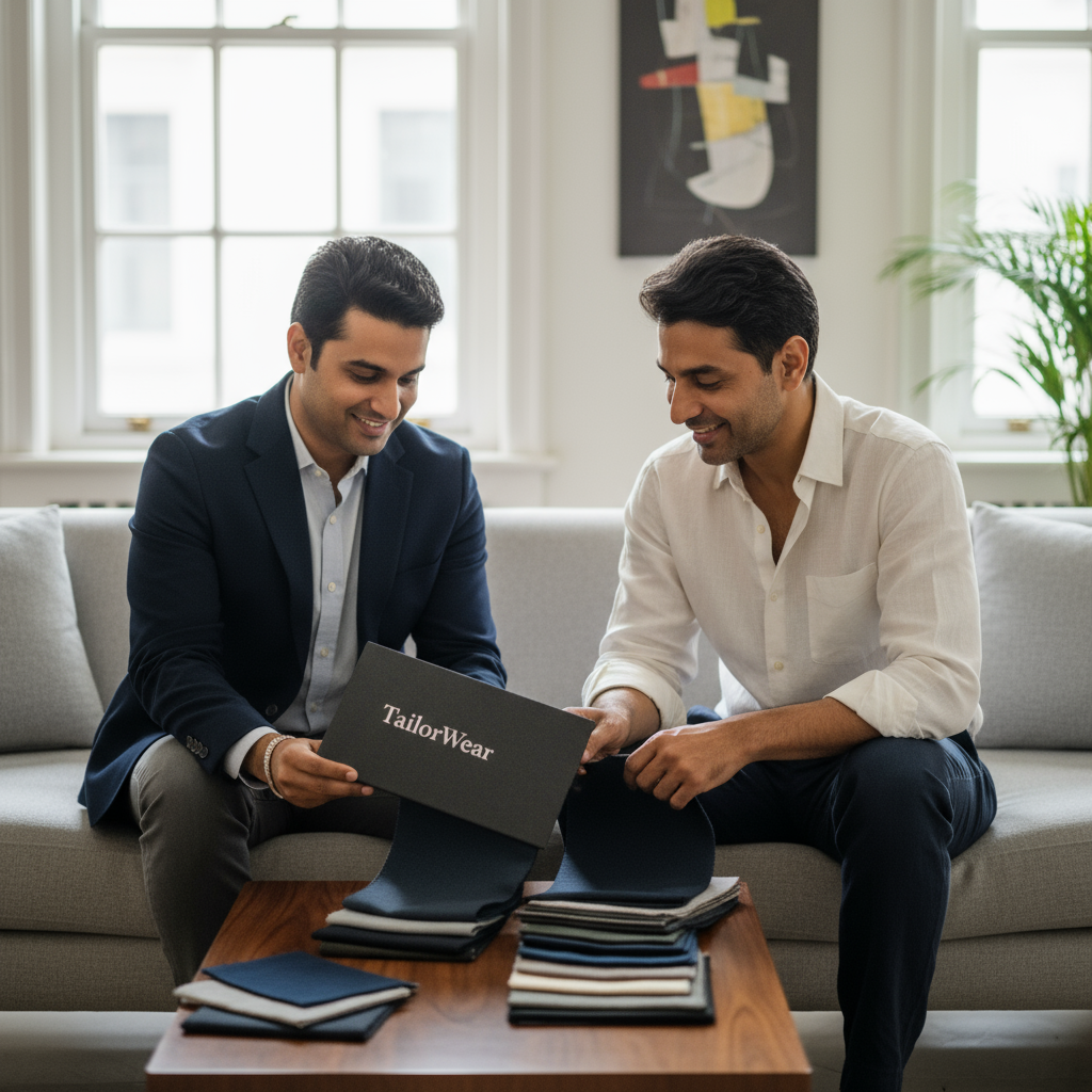 Using TailorWear home visit service is the best way to buy suits