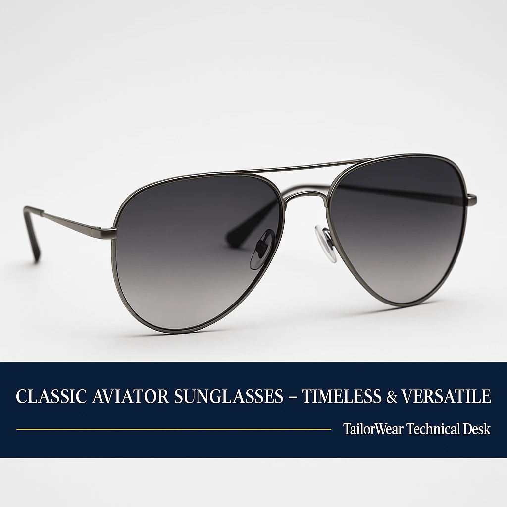 Classic aviator sunglasses for men