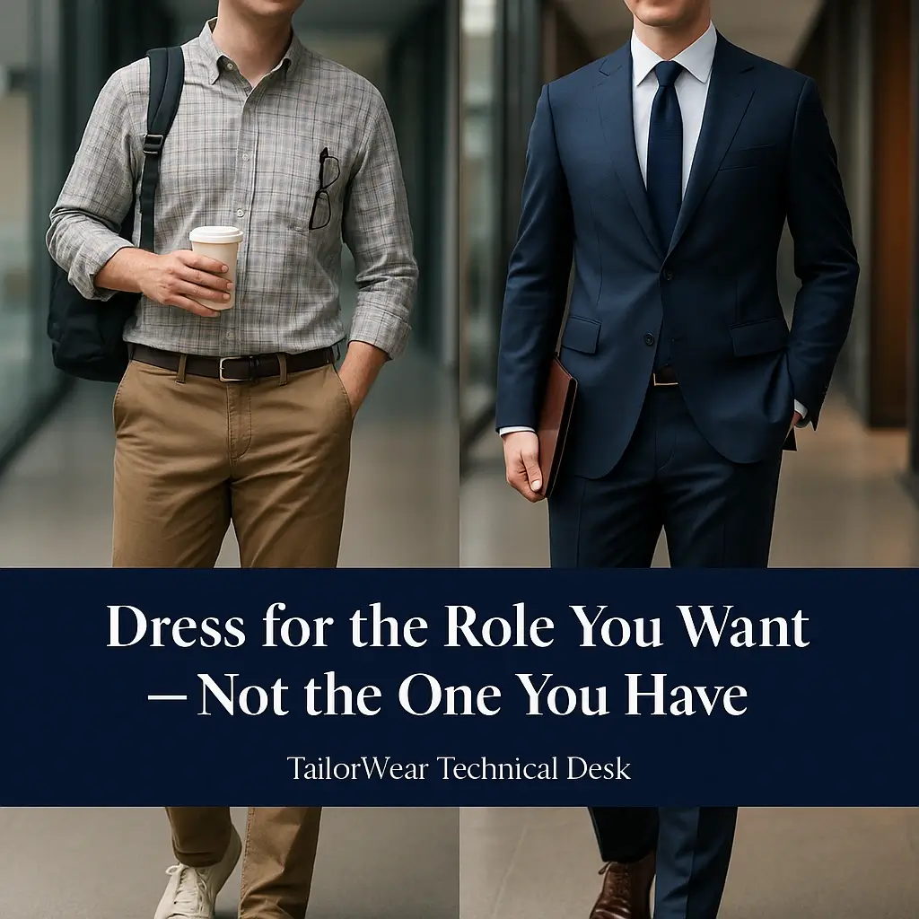 Dress appropriately for the role you want to play