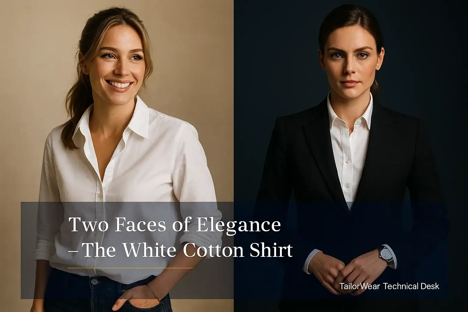 White cotton shirt for women